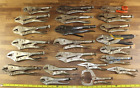 Lot Of 22 Mixed Locking Vise Grip Pliers