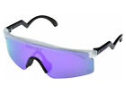 Oakley Razor Blades Heritage Sunglasses OO9140-13 Matte Clear/Violet Iridium