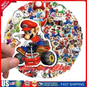 Super Mario Wall Stickers for Kids, Waterproof Decals, Lot of 100 NO-REPEAT