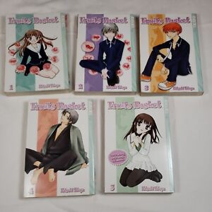 Fruits Basket 1-23 Complete English Manga + Fan Book Cat, Sticker Collection