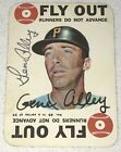 1968 TOPPS GAME CARD #25 GENE ALLEY FLY OUT PITTSBURGH PIRATES SIGNED AUTO