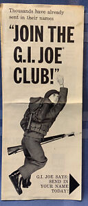 Vintage 1960s Gi Joe Club Pamphlet Join The Gi Joe Club!