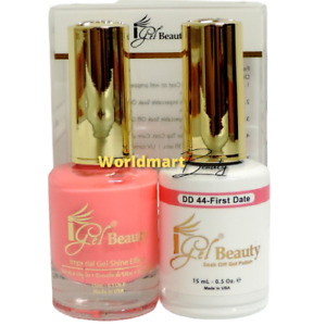 IGel Beauty Gel Nail Polish 0.5oz Gel DUO DD44- FIRST DATE