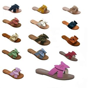 NEW Womens Comfort Casual Thong Flat Sandals Slipper Shoes
