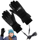 New ListingWinter Heated Gloves USB Warm Screen Touch Super Thick Fleece Thermal Gloves