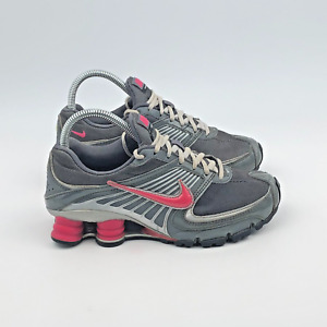 Vintage 2004 Nike Shox Turbo 8 Running Sneakers Shoes Gray Pink Women's Size 6