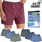 3-12 Pack Mens Boxer Briefs Plaid Cotton Underwear Shorts Trunk Size M-2XL