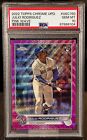 New Listing6104 Julio Rodriguez 2022 Topps Chrome Update USC150 Pink Wave RC Rookie PSA 10