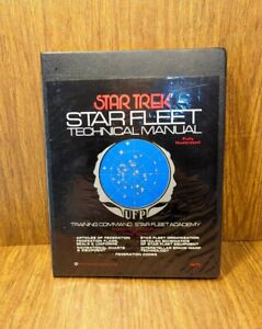 VINTAGE 1975 STAR TREK Star Fleet Technical Manual Book CLEAN!!