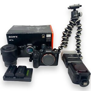 Sony Alpha a7 III Mirrorless Digital Camera Black W/ FE 28-70 Lens-2 Batteries..