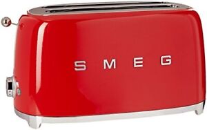 SMEG TSF02RDUS 50's Retro Style 4 Slice Toaster, Red, large