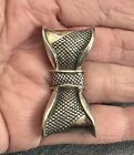KING BABY Massive Textured Bow Ring Sterling Rocker Mod Festival Rare Size 10