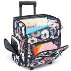 Rolling Craft Bag, Scrapbook Tote Bags With Wheels, Teacher Rolling Cart For W