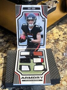 2022 Panini Playbook Drake London Armory booklet with six patch 42/49