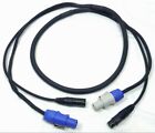 6 Ft (1.82M) Siamese Power Con & Audio Combo Cable.(For Powered Speakers)
