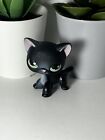 LPS #336 Black Shorthair Cat Green Eyes Authentic (Comes With Accessory)
