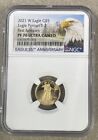 2021 W $5  GOLD AMERICAN EAGLE PROOF COIN Type 2 NGC PF70 UC Early Releases