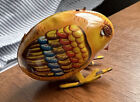 Vintage Tin Hopping Wind up Pecking Chicken Bird Made in China, No Key