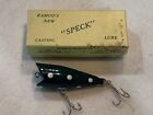 Vintage Old Wood Ramco’s Speck Fishing Lure Green/White Spots In Box Nice!!