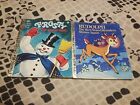 vintage little golden books 1980s Frosty The Snowman, Rudolph The RNR Shines Aga