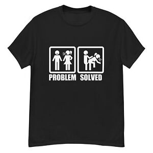 Problem Solved funny sex sexual gift Mens print T-Shirt tee classic