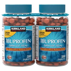Kirkland Signature Ibuprofen 200 mg., 1,000 Tablets EXP 04/2025