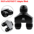 New Listing10AN to 8 AN  Y Adapter Block Coupler Union Fitting Splitter Flare Male Thread