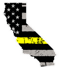 California State (E7) Thin Yellow Line Dispatch Vinyl Decal Sticker Car/Truck