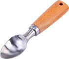 Evezr Ice Cream Scoop Stainless Steel Spoon Spade Vintage Wood Handle Kitchen...