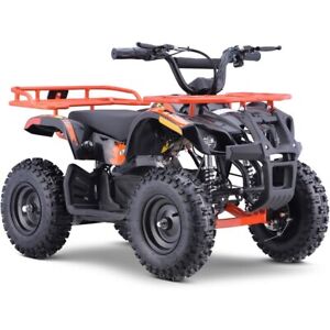 Kids Electric Mini ATV Orange MotoTec 36v 500w Sonora Offroad Ages 6+ Driveway ✅