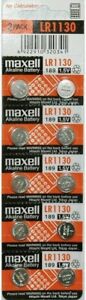 10 MAXELL LR1130 AG10 189 L1131 389 V10GA 1.5 V BATTERY