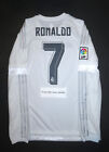 New 2015-2016 Adidas Real Madrid Cristiano Ronaldo Long Sleeve Jersey Shirt Home