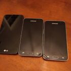 Lot of 3 Cell Phones 2 Samsung Galaxy Amp 2, 1 LG - Cricket Wireless