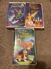 New ListingDisney Beauty & The Beast Peter Pan Fox & Hound VHS Black Diamond Classics Lot
