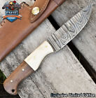 New ListingCSFIF Hot Item Skinner Knife Twist Damascus Bone and Wood Survival Collectible