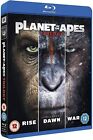 PLANET OF THE APES TRILOGY COLLECTION Rise - Dawn - War 3 Blu-Ray Set BRAND NEW