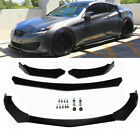 For Hyundai Genesis Coupe Glossy Black Front Bumper Lip Chin Spoiler Splitter (For: 2011 Genesis Coupe)