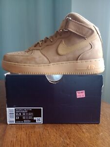 Men's Size 11.5 - Nike Air Force 1 '07 Mid WB Wheat Flax