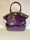 Coach Madison Lindsay Patent Leather Shoulder Handbag Purse Purple