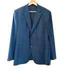 NWT Brioni Giacca Brunico Blazer Coat Jacket Blue Green Check Plaid Size 56R