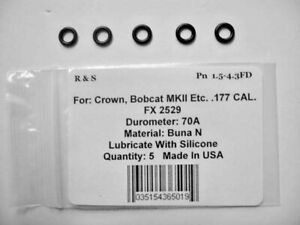 5 FX 2529  Crown, Bobcat MKII Etc .177 Cal. Probe O-Rings / R&S 1.5-4.3FD