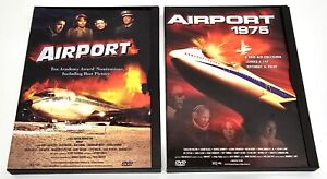 Airport DVD 1999 & Airport 1975 DVD 1998 Both Snap Case Near Mint