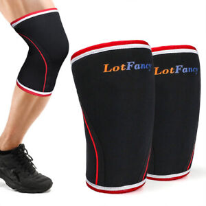 2 Pack Knee Sleeves Support Compression Weightlifting 7mm Neoprene Sleeve Sport