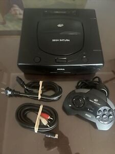 SEGA Saturn MK-80000A Console w Controller & Power Cord Tested WORKING Authentic