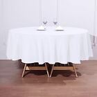 90 inches White Polyester Round Tablecloth Decoration Supplies Wedding Linens