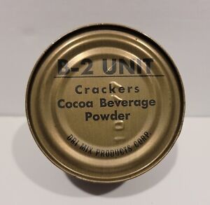 C Rations B-2 Unit Crackers Cocoa Beverage Powder USMC, Military, MRE.