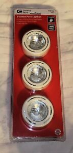 Commercial Electric 3 Under Cabinet Puck Light 148 652 White Linkable
