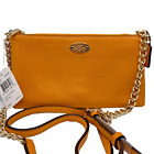 Coach Pebbled Leather Quinn Crossbody Bag in Orange Peel (wallet sized) New /Tag