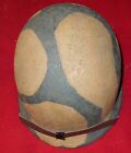 Original, reconditioned WWII US M1 Helmet fixed bail - camouflaged - Nice