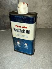 Pan-Am (American Oil) 4oz Household Oil Can Oiler Vintage 1960's